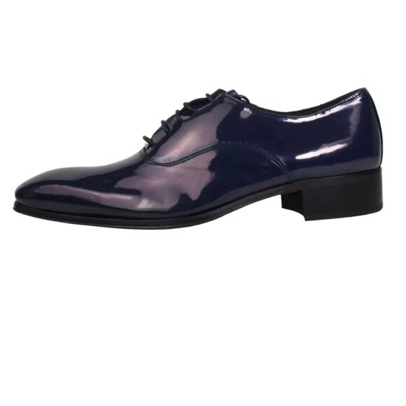 Jaca Italian Blue Pattern Oxford Mens Shoes main image 6